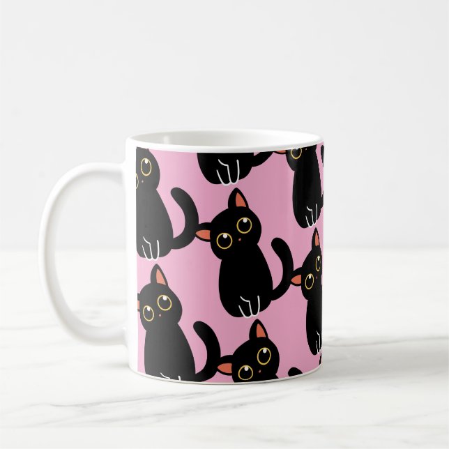 Café A Caneca de Gato Preto Mais Fofa Presente Para Ama (Esquerda)