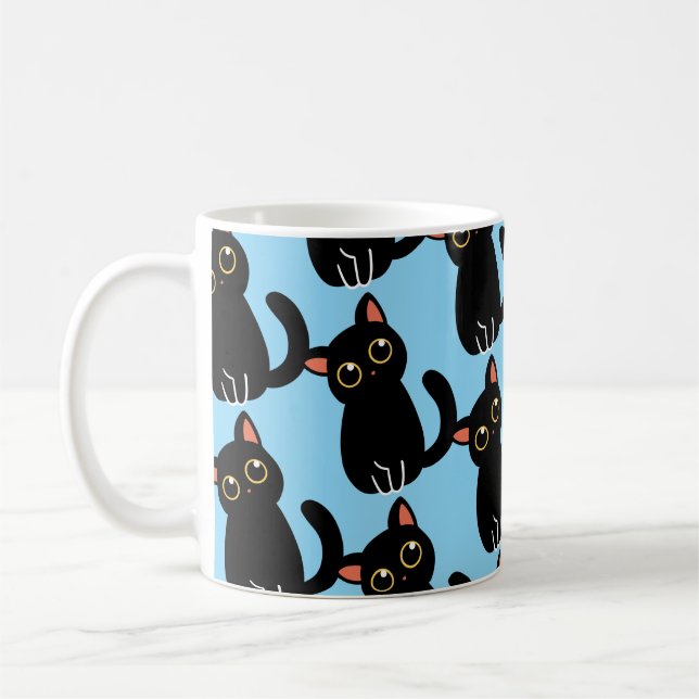Café A Caneca de Gato Preto Mais Fofa Presente Para Ama (Esquerda)