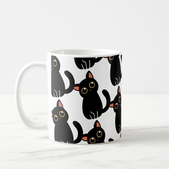 Café A Caneca de Gato Preto Mais Fofa Presente Para Ama (Esquerda)