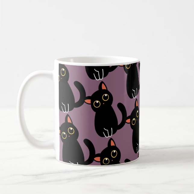 Café A Caneca de Gato Preto Mais Fofa Presente Para Ama (Esquerda)