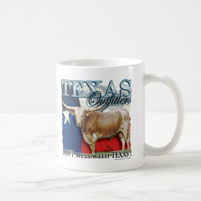 Café A caneca de Longhorn dos Outfitters de Texas (Direita)