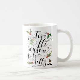 Café A caneca de Natal é a estação para ser alegre