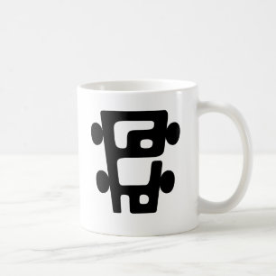 Café A caneca de PoHo de DOIS logotipos