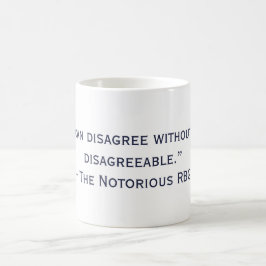 Café A caneca Disagreeable notória das citações de RBG