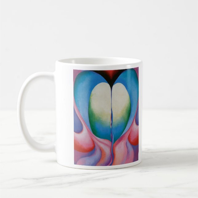 Café A caneca do artista de Geórgia O'Keefe (Esquerda)