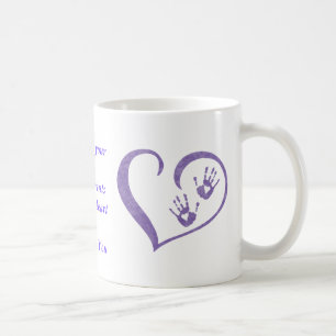 Café A caneca do logotipo de HandPrint para bebidas,