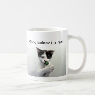 Café A caneca do lolcat de Kiko "obteve-me ao beleev