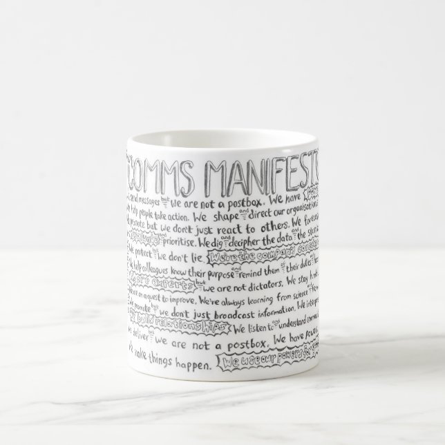 Café A caneca do manifesto de Comms (Centro)