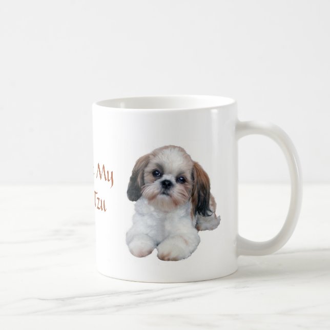 Café A caneca dos filhotes de cachorro de Shih Tzu (Direita)