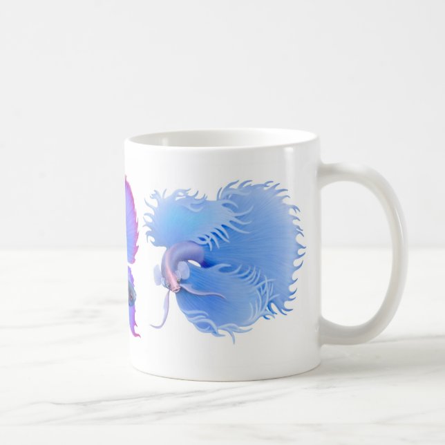 Café A caneca dos peixes de Betta (Direita)
