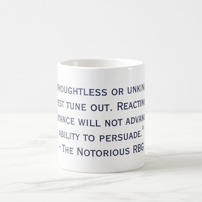Café A caneca notória das citações de RBG (Centro)