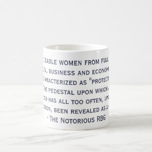 Café A caneca notória das citações de RBG