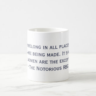 Café A caneca notória das citações de RBG