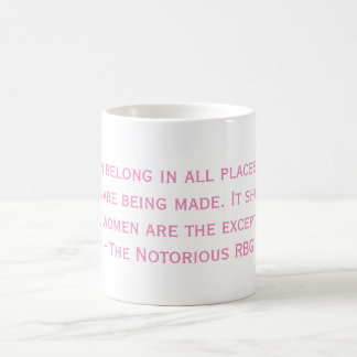 Café A caneca notória das citações de RBG