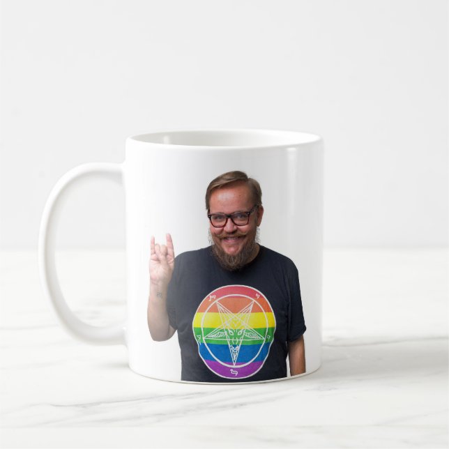 Café A caneca oficial de Satanis do homo (Esquerda)