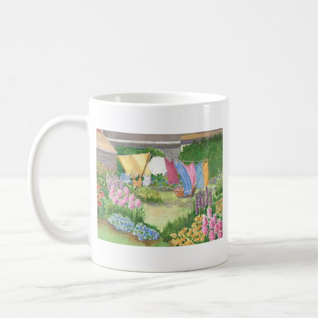 Café A lavanderia de Kathy em Monhegan é caneca de (Esquerda)