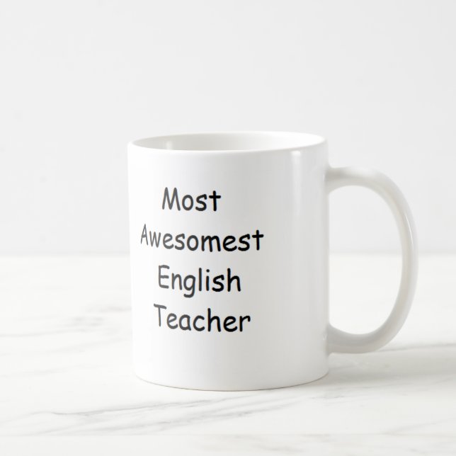 Café A maioria de caneca do professor de inglês de (Direita)