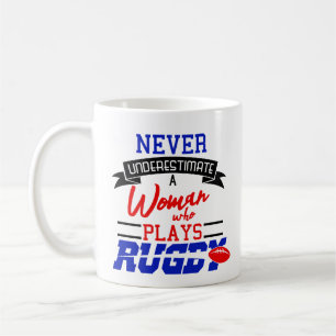 Café A mulher do rugby nunca subestima a caneca de caf