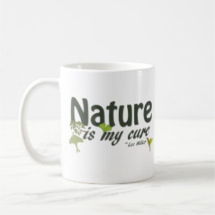 Café A Natureza É Minha Cura Caneca de Citação