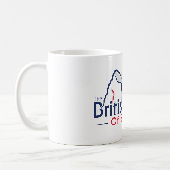Café A rocha britânica da caneca de Gibraltar (Esquerda)