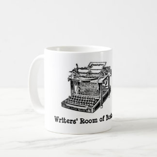 Café A sala dos escritores da caneca da máquina de