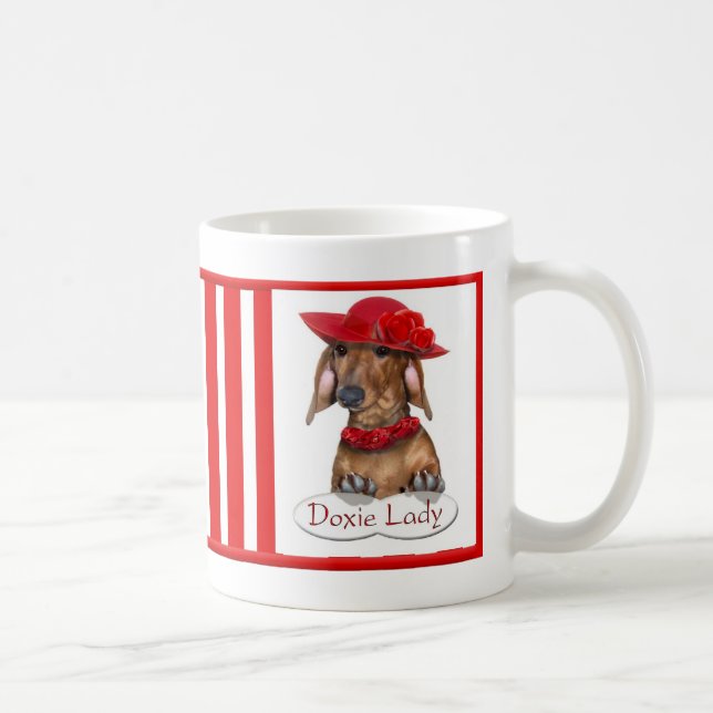 Café A senhora Caneca de Doxie (Direita)