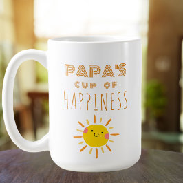 Café A Taça do Papa da Felicidade, grande caneca de sol