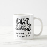 A Terra é para Andar - Caneca de Motocross de Moto