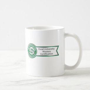 Café A universidade de Excel domina a caneca da