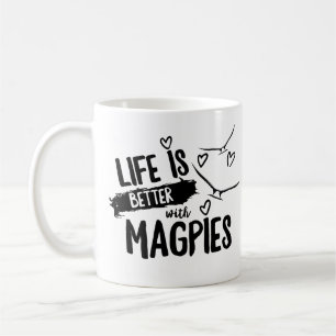 Café A vida é melhor com a caneca de larvas