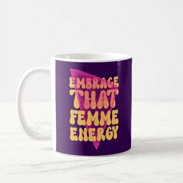 Café Abraçar Aquela Caneca Clássica De Energia Femme (Esquerda)