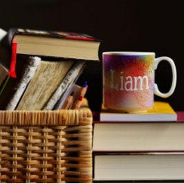 Café Abstrato, cor d'água, padrão de cor d'água, caneca