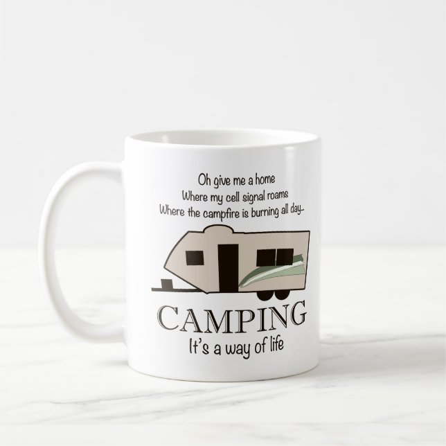 Café Acampamento: É uma caneca do modo de vida (Esquerda)