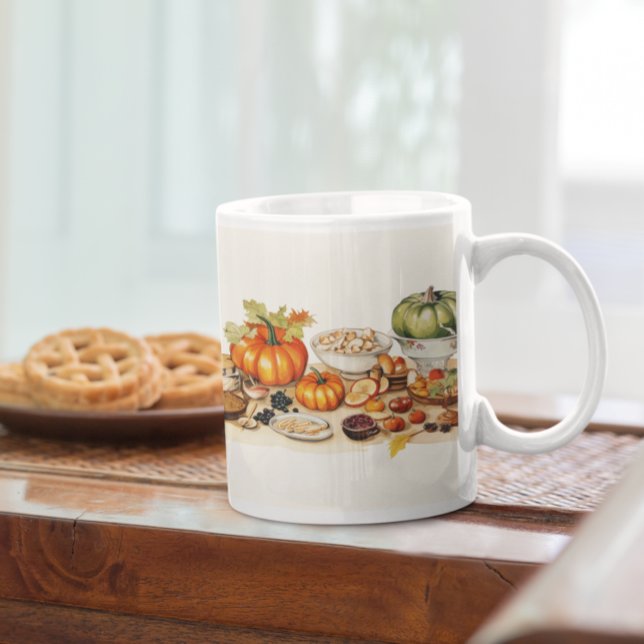 Café Ação de Graças Moderno 11 Caneca (Thanksgiving Modern 11 Mug
)