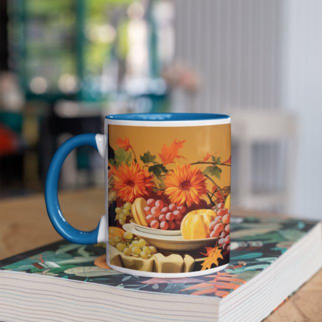 Café Ação de Graças Moderno 5 Caneca (Thanksgiving Modern 5 Mug
)