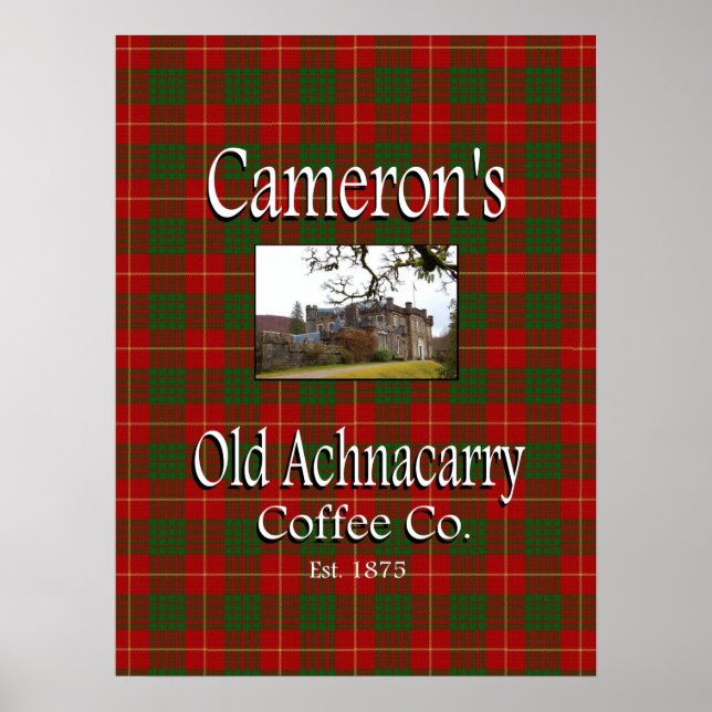 Café Achnacarry Co. Poster (Frente)