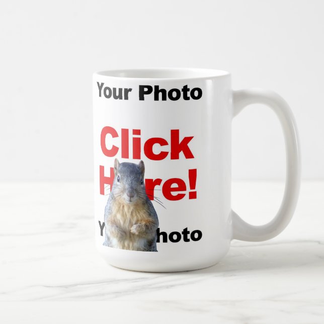 Café Adicionar uma Caneca de Foto Personalizada com um  (Direita)