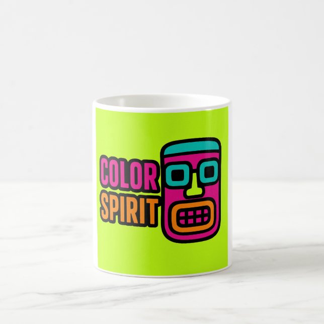 Café Aguardente de Cores - Caneca Tribal Neon (Centro)