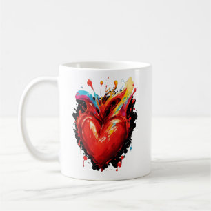 Café Alcance-A Com Sua Caneca De Coração