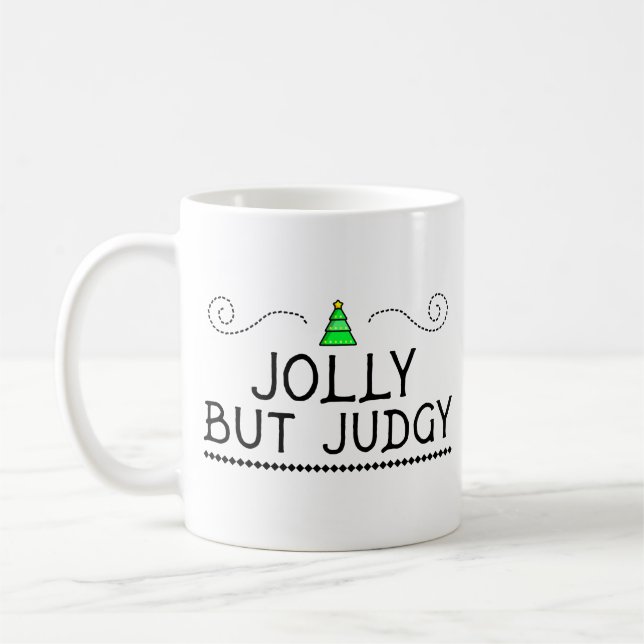 Café Alegre Mas Criticón | Caneca da Árvore de Natal Fe (Esquerda)