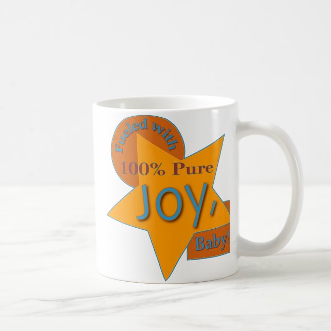 Café Alegria pura de 100%! Caneca (Direita)