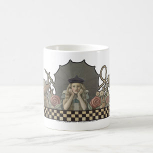 Café Alice no país das maravilhas caneca de 15 onças