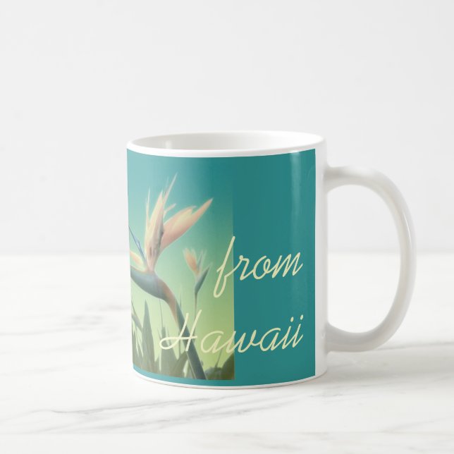 Café Aloha do pássaro de Havaí da caneca do paraíso (Direita)