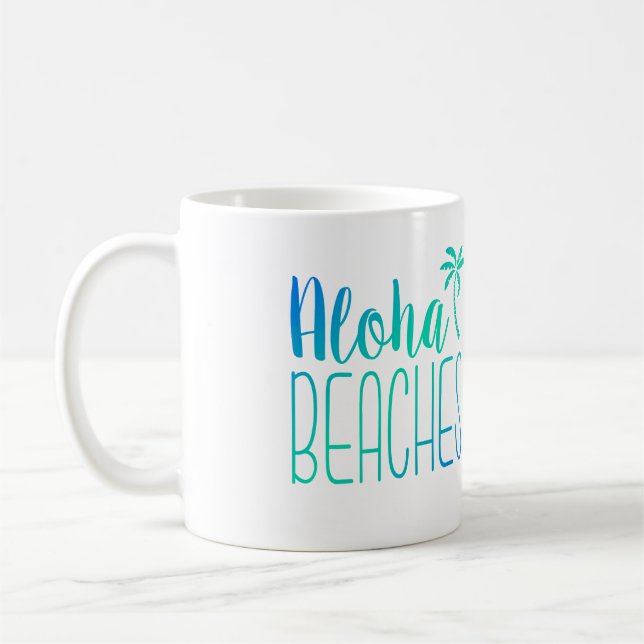 Café Aloha encalha a caneca de Ombre de turquesa de | (Esquerda)