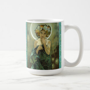 Café Alphonse Mucha Clair De Lune Caneca