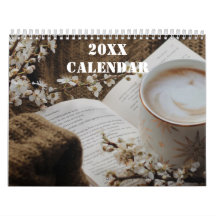 Café ama Calendário de Ano Novo