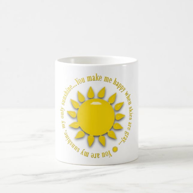 Café Amarelo Você É Minha Caneca De Sol (Centro)