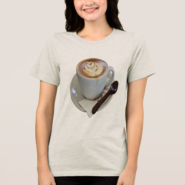 Café Americano com Design de Tulipa e Chocolate (Frente)