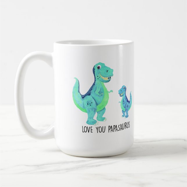 Café Amo sua caneca de papassauro (Esquerda)