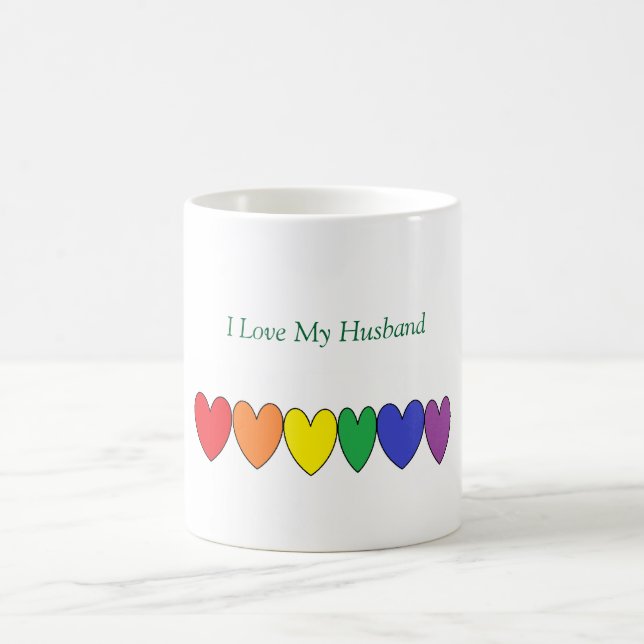Café Amor de LGBT minha caneca do marido (Centro)